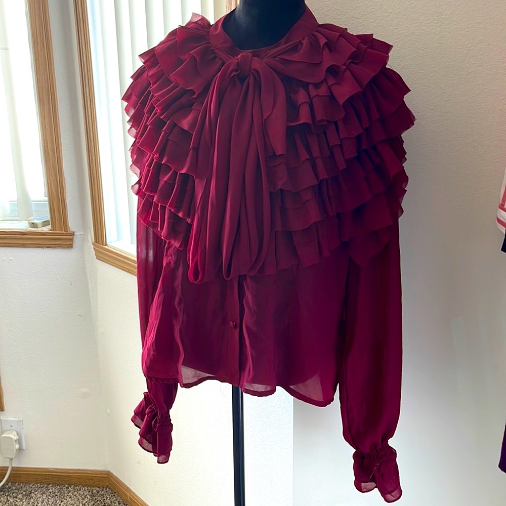 Burgundy Rayon Size XL